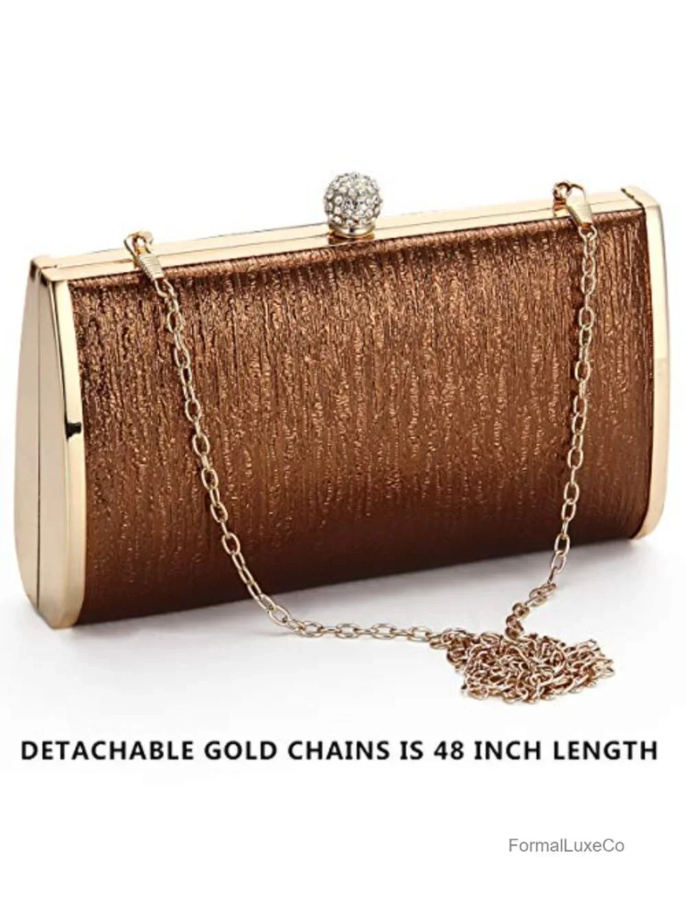 Women Evening Clutch Metal Frame Night Purse Bridal Prom Party Handbag